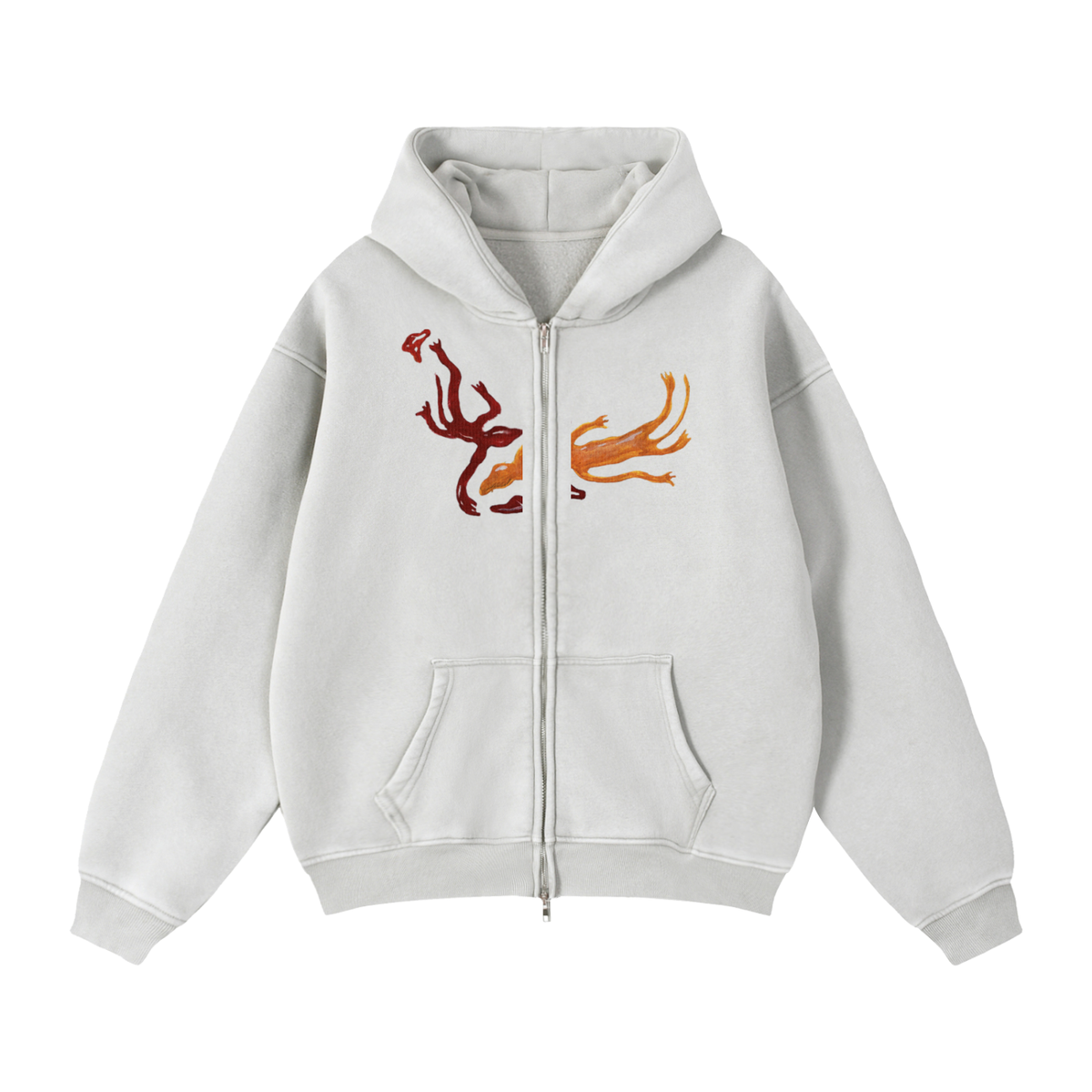 Salamander Zipper Hoodie 01