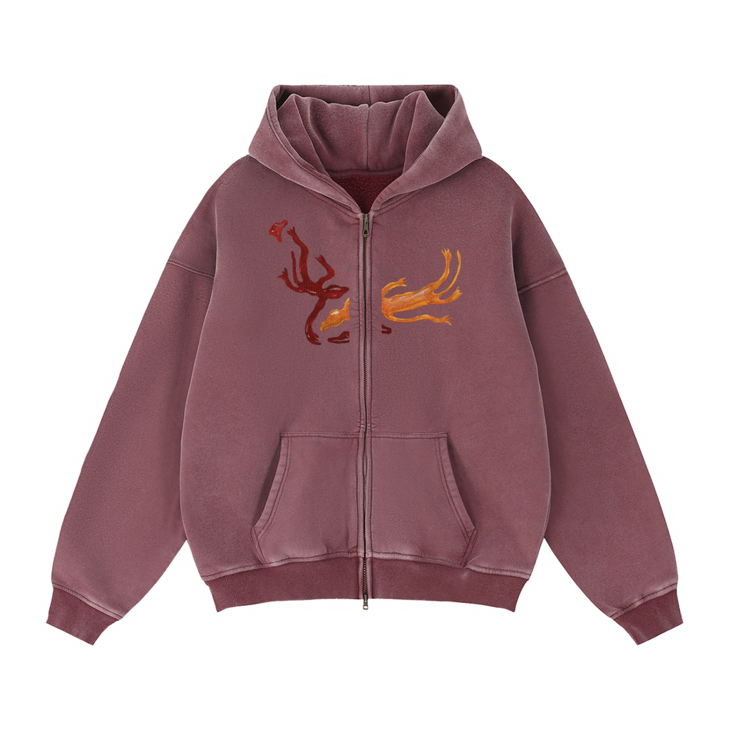 Salamander Zipper Hoodie 01