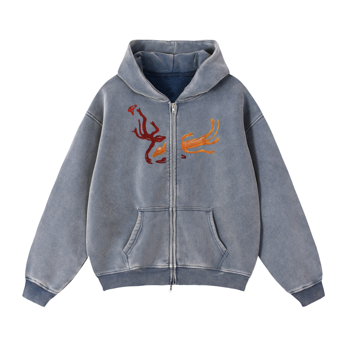 Salamander Zip Hoodie