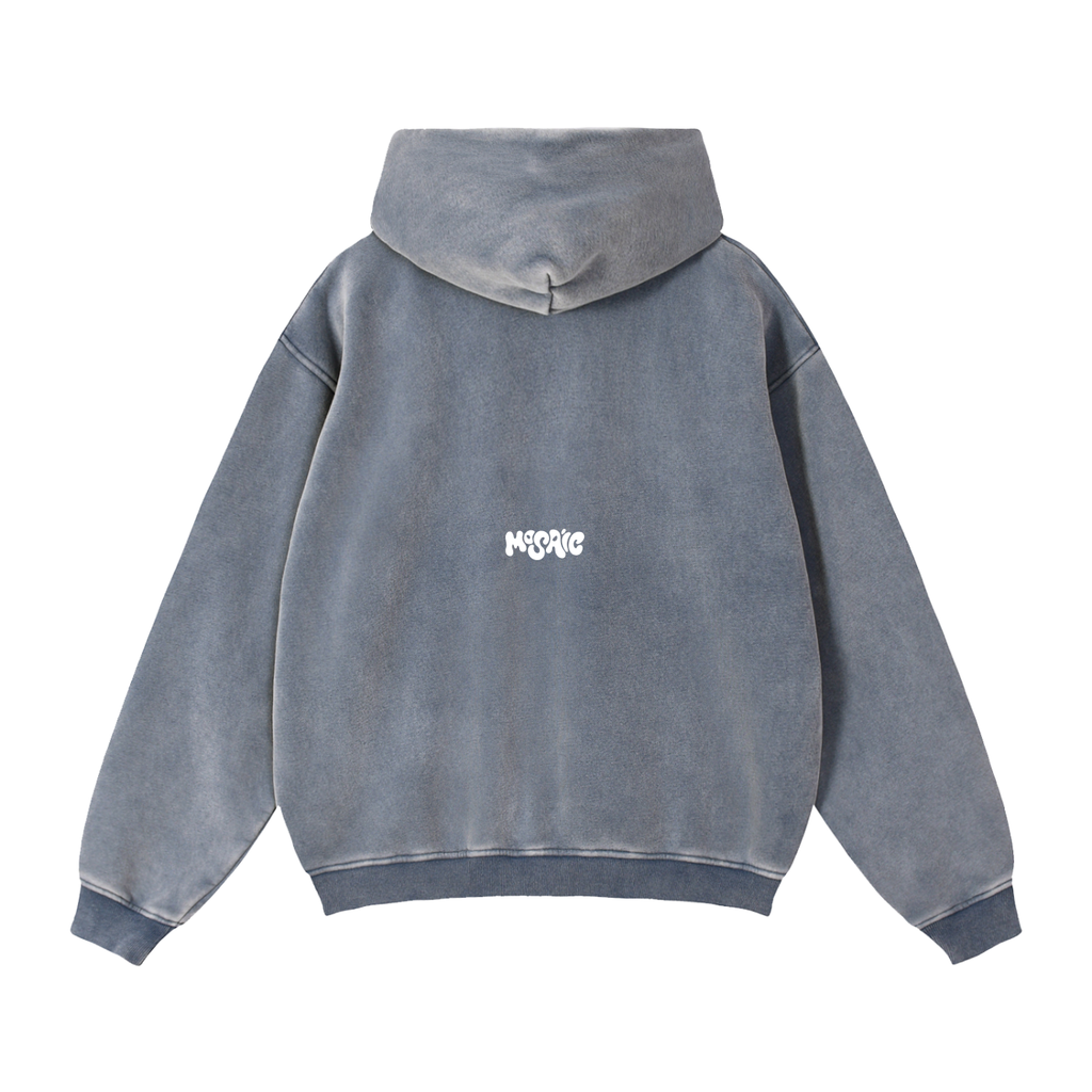 Salamander Zipper Hoodie - navy