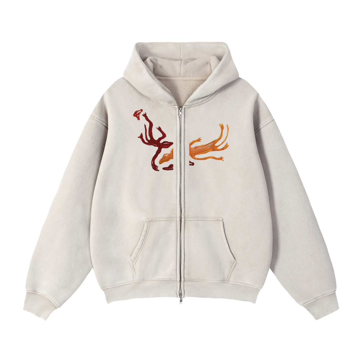 Salamander Zip Hoodie